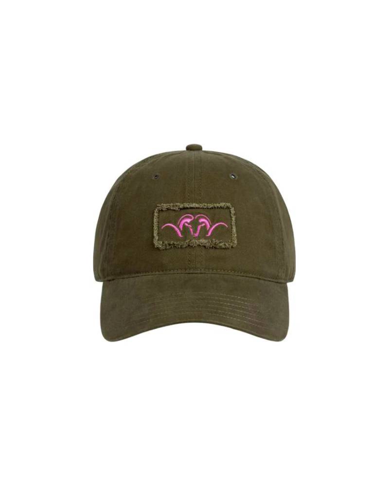GORRA CON INSIGNIA ROSA